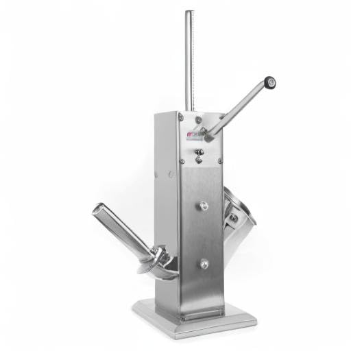 Stainless Steel Vertical Sausage Stuffer & Churro Maker - Dual Speed 7LB/3L Capacity for Home Kitchen & Commercial Use | Perfect for Sausage Making, Spanish Churros & Meat Processing