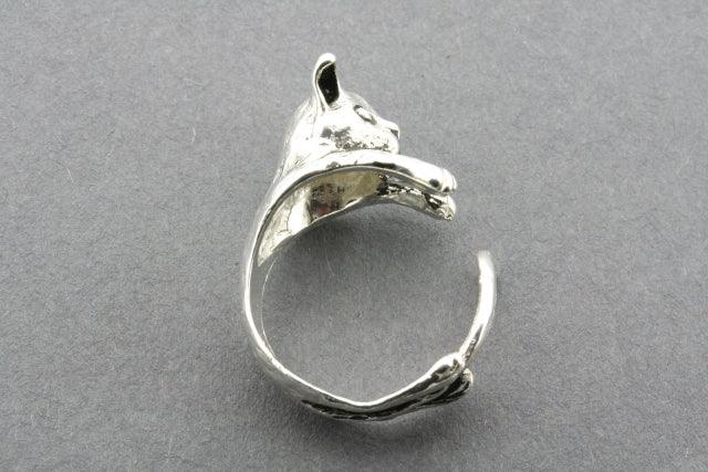 Stylish Sterling Silver Kitten Ring for Women - Perfect Gift for Cat Lovers, Everyday Wear & Special Occasions