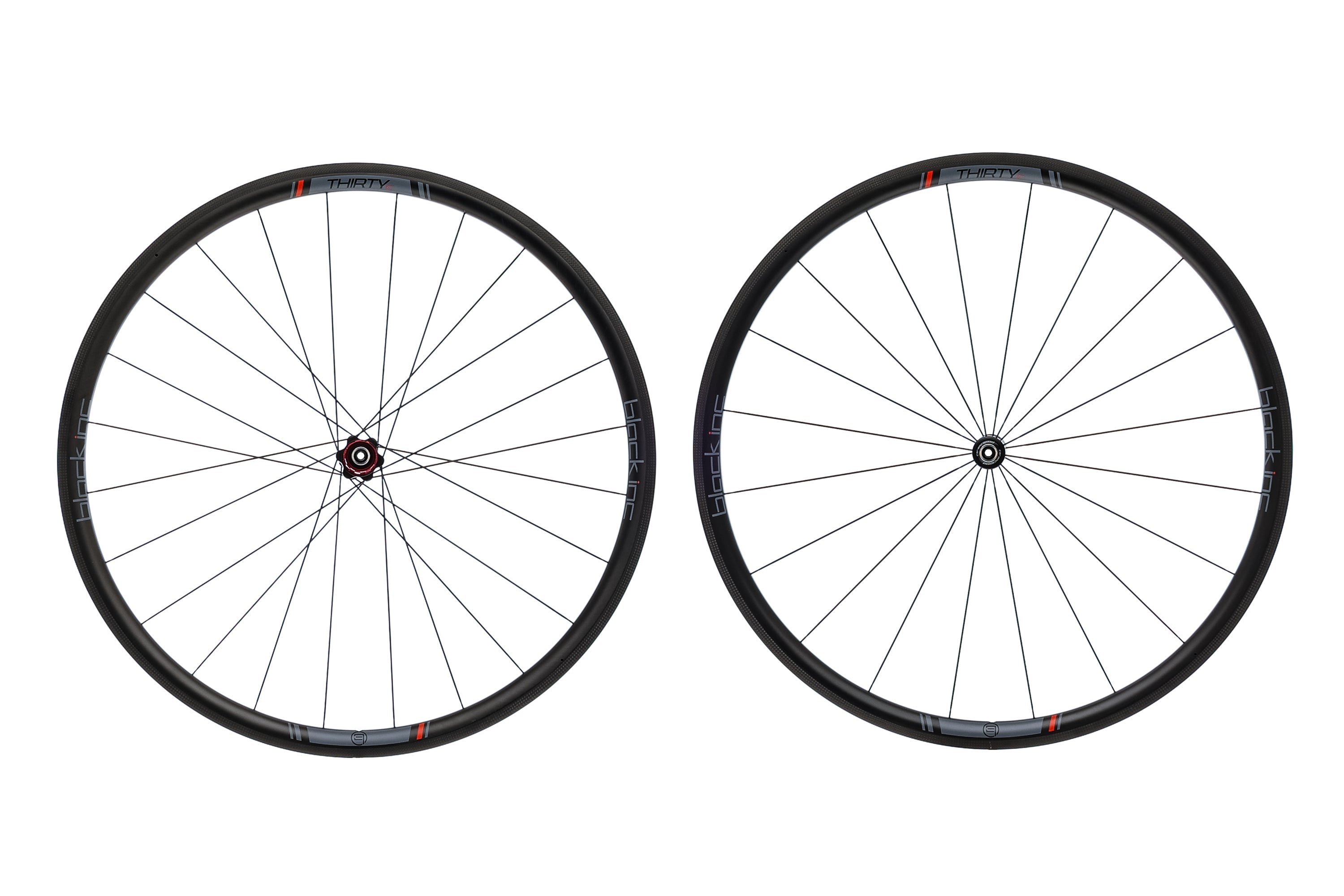 Black Inc Thirty Carbon Clincher 700c Wheelset - Lightweight Road Bike Wheels for Racing & Performance Cycling | Perfect for Triathlons & Competitive Road Riding