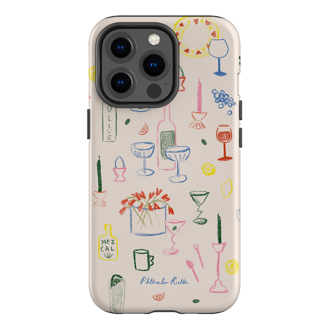 Stylish and Durable Dinnerware-Themed Phone Case - Trendy Design for iPhone & Android - Perfect for Kitchens, Restaurants, and Food Lovers
