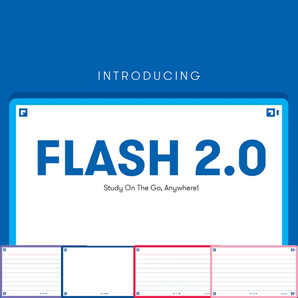 Hamelin Index Cards Flash 2.0 - 80ct 4x6 Yellow Flash Cards for Study & Organization (Model 400134042) | Perfect for Students, Teachers & Office Use