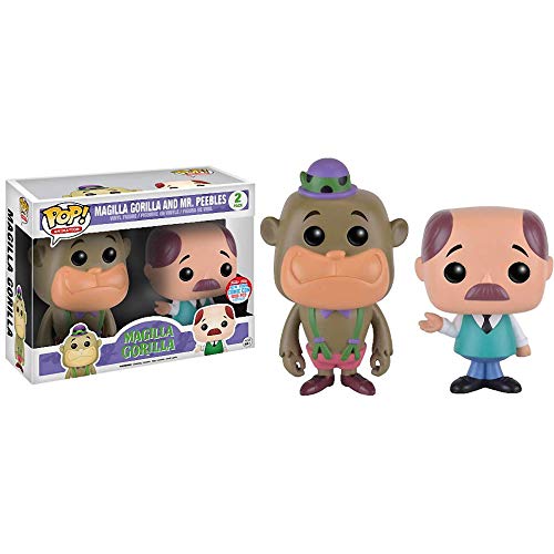 Funko Pop! Movies Vinyl Figure - Magilla Gorilla & Mr. Peebles (2016 NYCC Exclusive) with Compatible Protector Case (09018-B) | Collectible Toy for Pop Culture Fans, Home Display & Gift for Animation Lovers