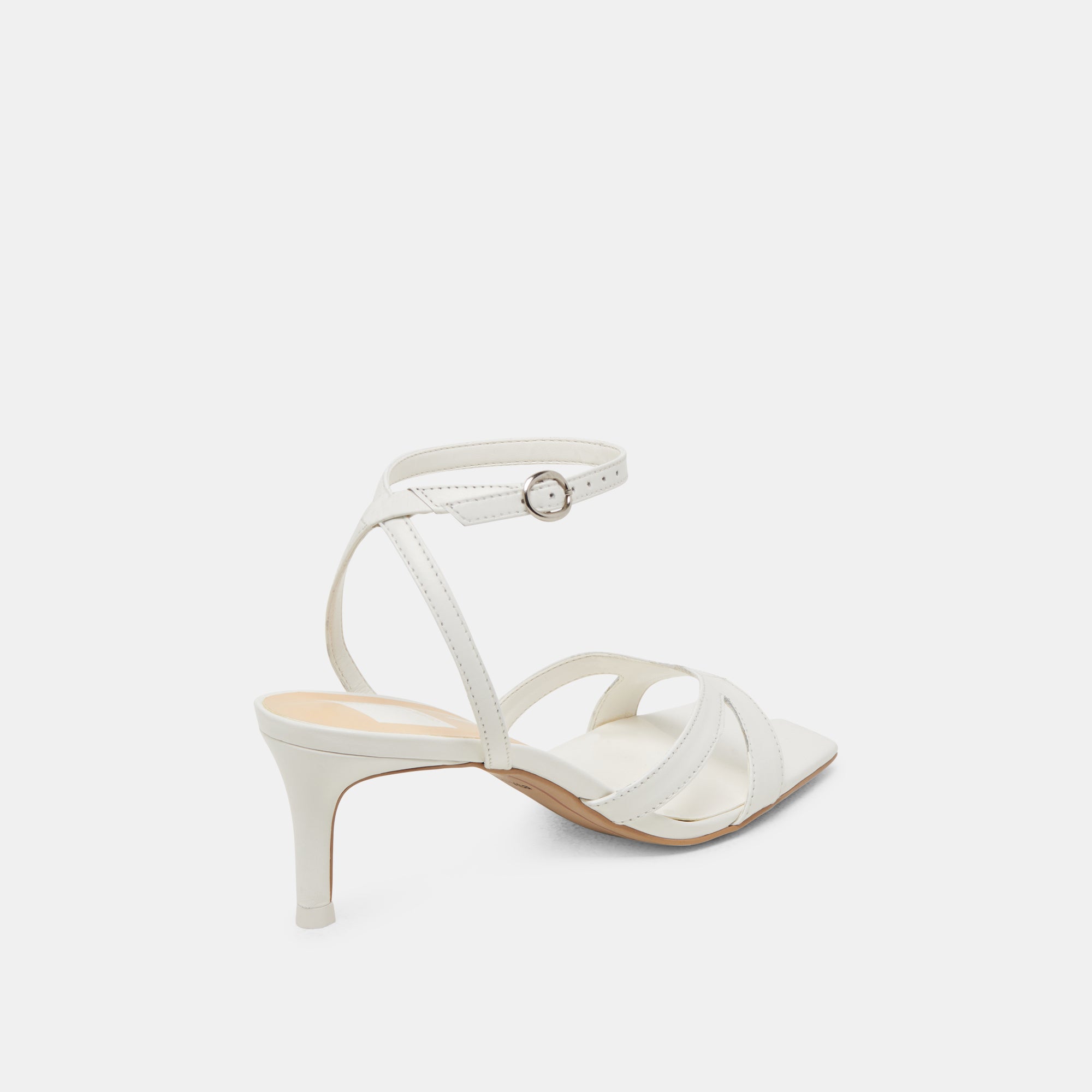 BECKI Women's High Heels - Genuine White Leather Pumps for Work, Party & Special Occasions | Comfortable & Stylish Dress Shoes