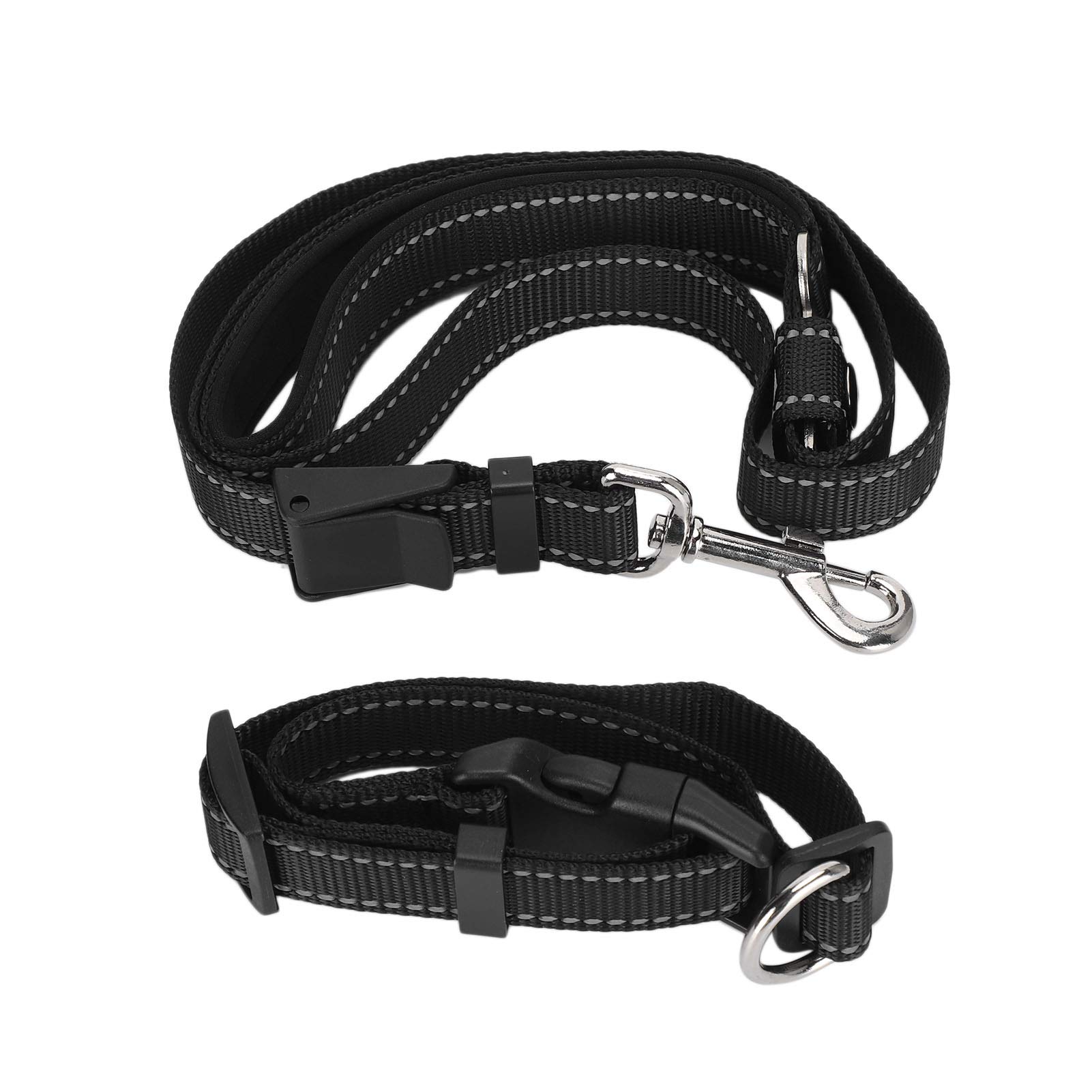 Durable Pet Safety Belt & Adjustable Dog Collar Leash Set with Car Buckle - Secure Harness for Outdoor Walking, Hiking & Car Travel | Perfect for Small, Medium & Large Dogs