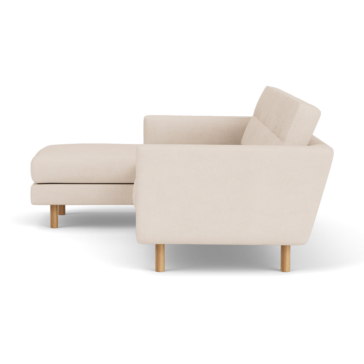 Conrad Fabric Left Chaise Sofa - Modern L-Shaped Sectional Couch with Reversible Chaise Lounge for Living Room, Apartment & Home Theater Comfortable Seating