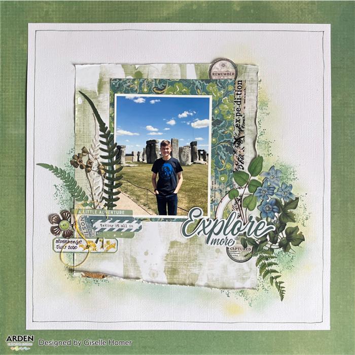 Arden Creative Studio Hidden Creek 12x12 Inch Scrapbook Paper Pad - Premium Acid-Free Cardstock for DIY Crafts, Scrapbooking, and Card Making