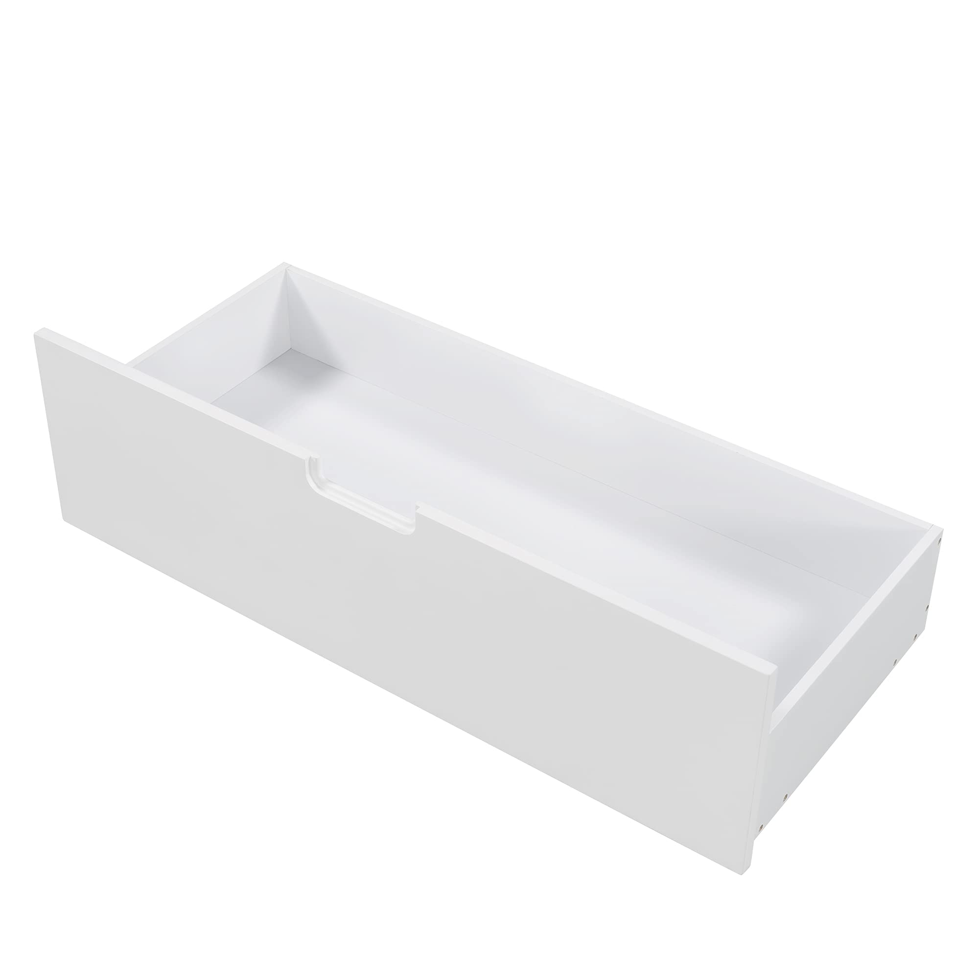 Twin Size Wooden Daybed with 2 Storage Drawers & Side Tables - Sturdy 8-Slat Support, No Box Spring Needed, White - Perfect for Guest Rooms, Dormitories & Small Space Living