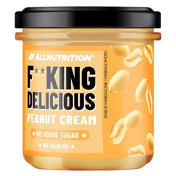 Allnutrition Fitking Delicious Peanut Butter Spread - 350g Jar, Natural & Healthy Protein Snack for Fitness, Keto & Weight Loss - Perfect for Toast, Smoothies & Baking