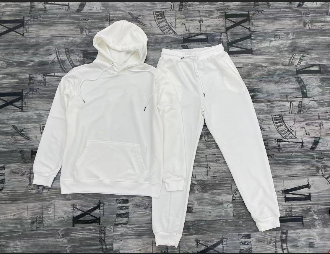 Men's Hooded Sweatshirt Two Piece Set - Casual Pullover Hoodie & Jogger Pants Outfit (XN2082) for Streetwear, Lounge & Gym Wear