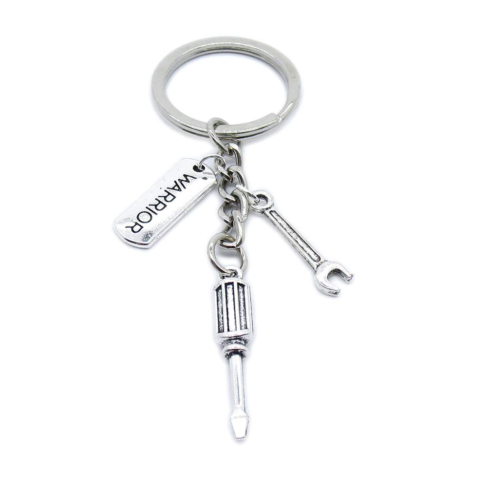 Multi-Function Screwdriver Wrench Keychain - KA0504 Durable Metal Tool Keyring for DIY, Home Repair & Car Maintenance | Perfect Gift for Handymen & Warriors