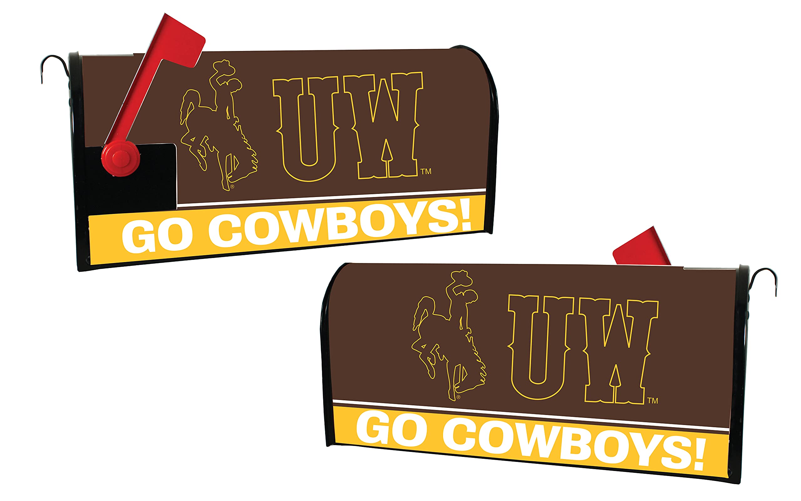 Official Wyoming University Mailbox Cover 2021 - Licensed Collegiate Design by R&R Imports | Perfect for School Spirit & Home Decoration