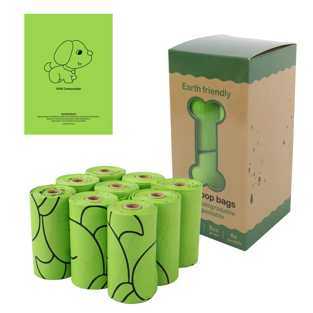 6-Pack Eco-Friendly Dog Poop Bags - Biodegradable Pet Waste Bags for Dogs, Cats & Pets - Leak-Proof & Scented Doggie Waste Disposal Bags - Perfect for Walking, Travel & Park Cleanup