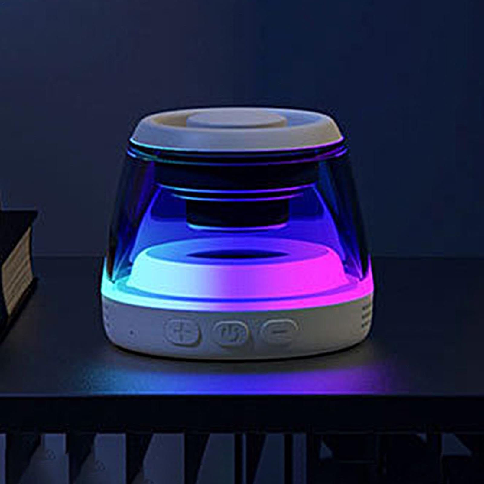 Portable Golf Bluetooth Speaker with Dynamic LED Lights & Magnetic Phone Stand - IPX5 Waterproof, Loud Sound Wireless Speaker for Kids, Outdoor, Kayaking, Party, Beach, and Camping Use