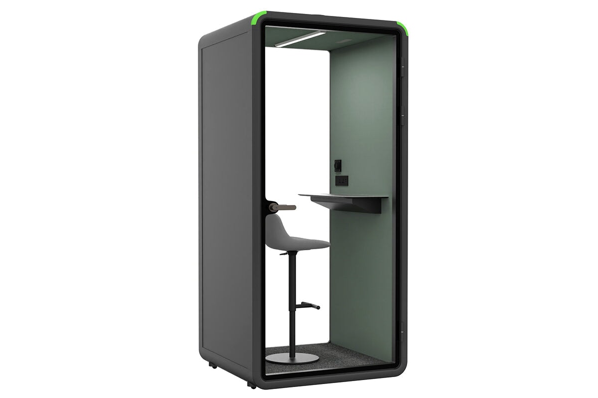 Soundproof Phone Booth with Echo Panel & Fabric - Portable Privacy Pod for Office, Home & Remote Work - Ideal for Calls, Meetings & Focus Sessions