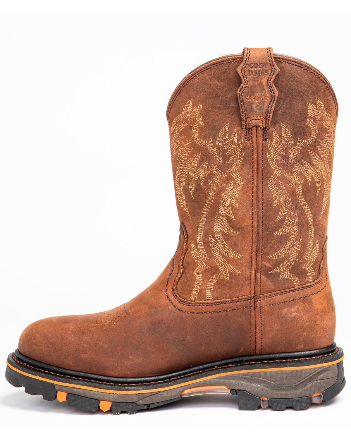 Cody James Men's Waterproof Steel Toe Western Work Boots - Durable Safety Boots for Construction, Ranch & Outdoor Work | DRP-0-B