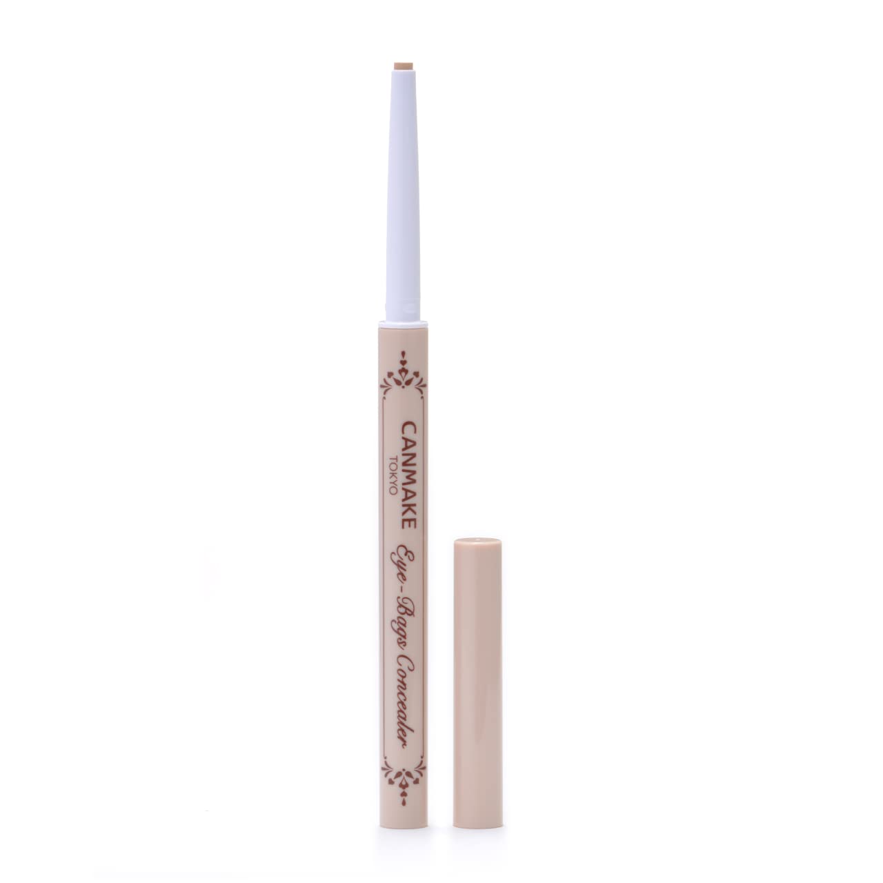 CANMAKE Eye-Bags Concealer 0.01 oz (0.27g) - Waterproof Under Eye Concealer for Dark Circles, Acne & Scars - Tear Bag Concealer in 01 Yellow Beige - Perfect for Daily Makeup & Professional Use