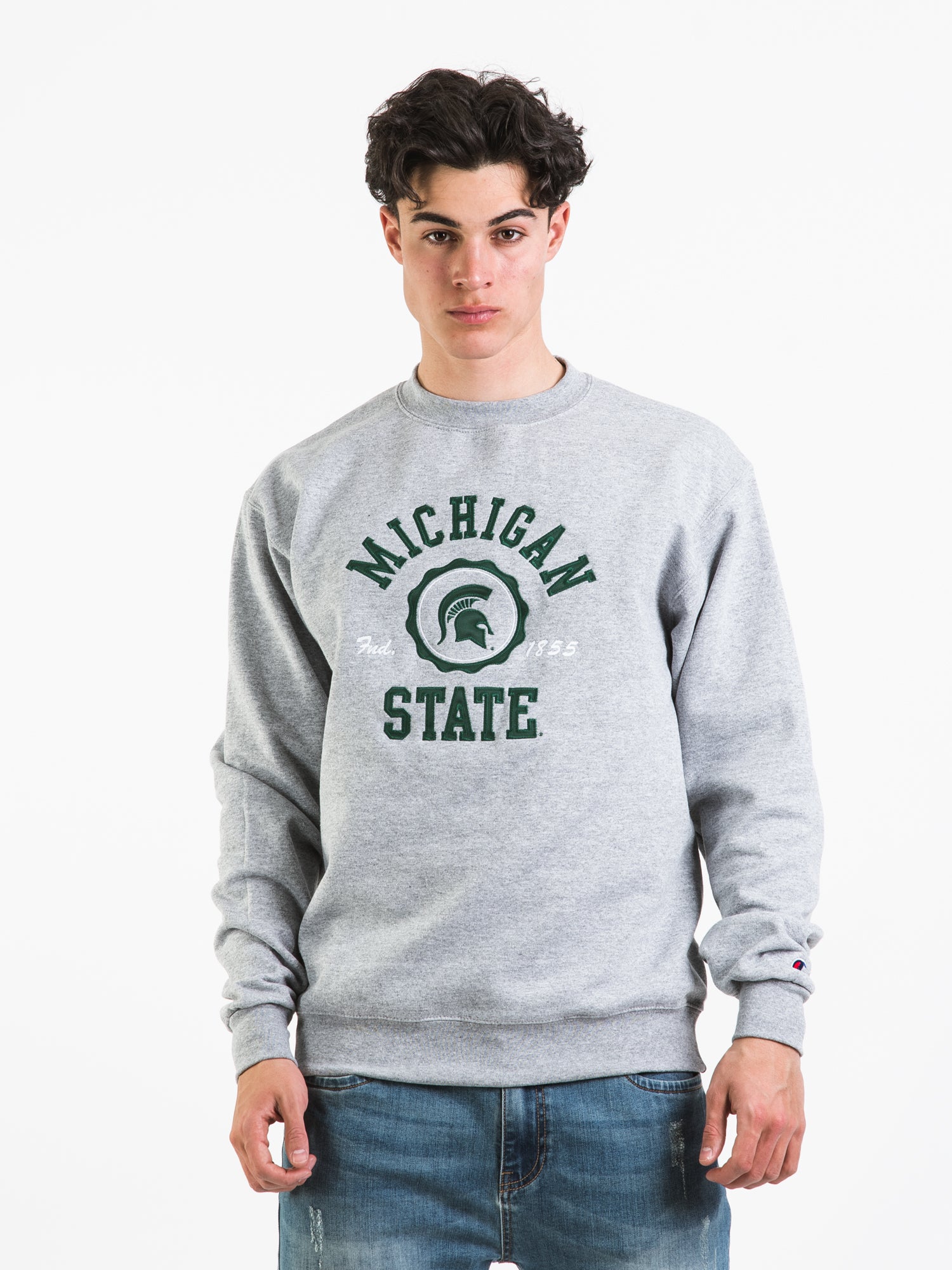 Champion Michigan Crewneck Sweatshirt - Men's & Women's Casual Pullover for College Fans | Perfect for Game Day, Campus Wear & Everyday Comfort
