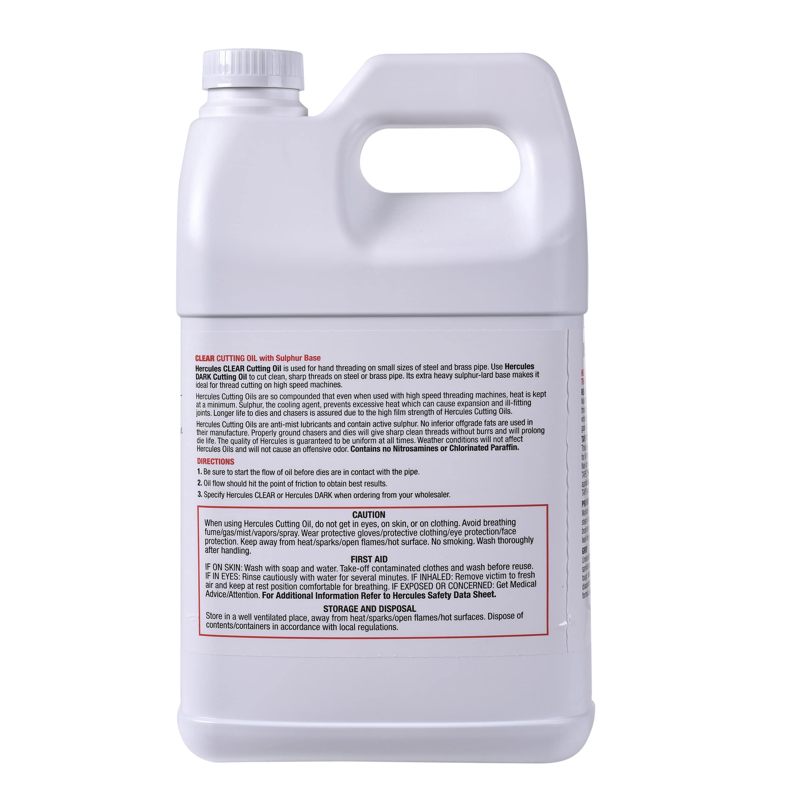 Hercules 40120 Clear Cutting Oil - High-Performance Metalworking Fluid for Precision Machining, Drilling & Milling | Ideal for Industrial Workshops & DIY Metal Projects