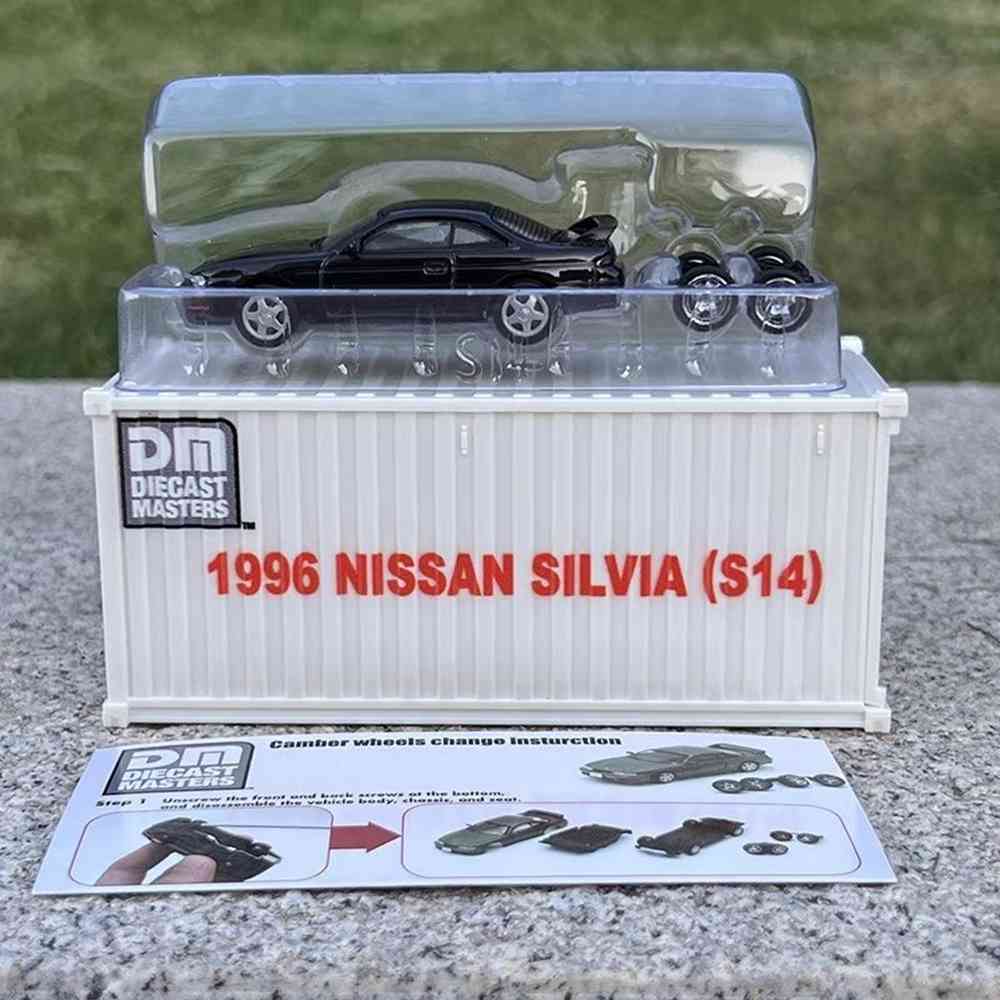 1:64 DieCast Nissan Silvia S14 S15 Model Car - Collectible Miniature Toy for Hobbyists & Car Enthusiasts | Perfect Gift for Birthday, Christmas & Display Collection | DM Container Brand