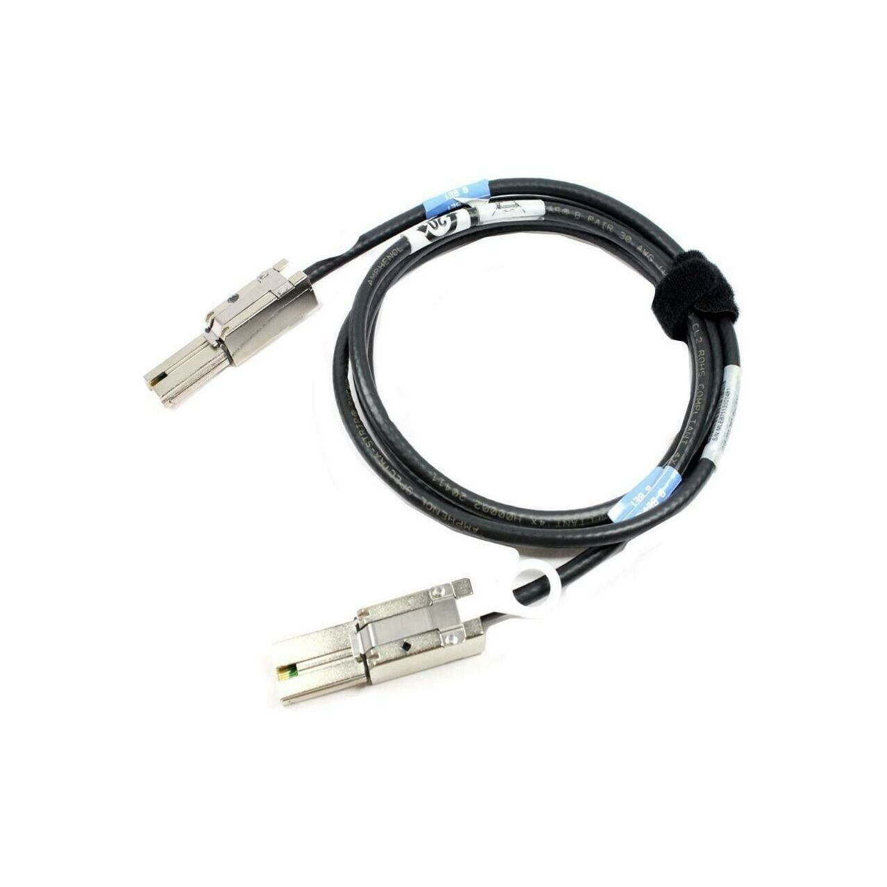 Dell EMC Amphenol Mini SAS SFF 8088 to SFF 8088 Cable - 2M Black (038-003-787, PPK2D, 0PPK2D) - High-Speed Data Transfer for Servers & Storage Systems
