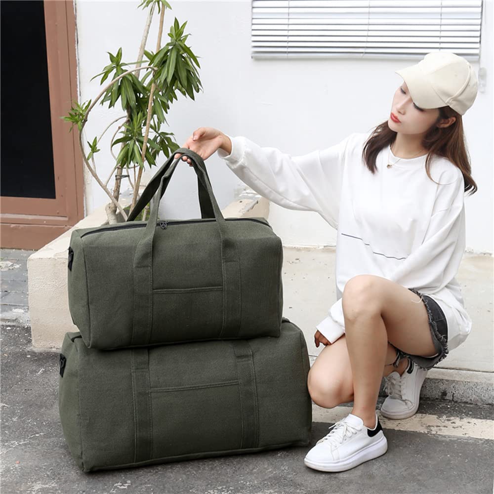 Durable Canvas Travel Duffel Bag - Large Capacity Gym Bag for Men & Women - Perfect for Outdoor Sports, Gym Workouts & Weekend Getaways