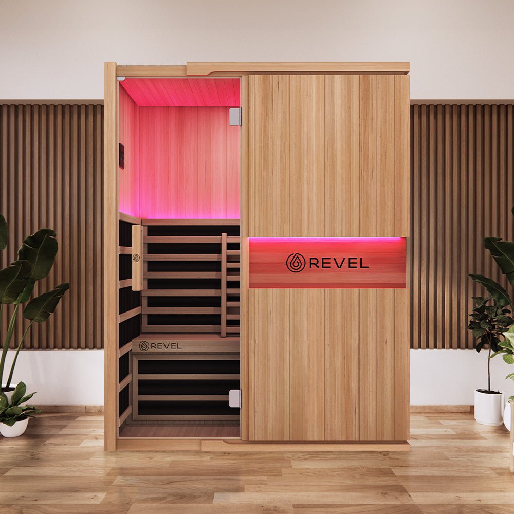 Revel Recovery Aura 3 Person Full Spectrum Infrared Sauna for Home Spa Therapy & Relaxation | Detox, Pain Relief & Stress Reduction