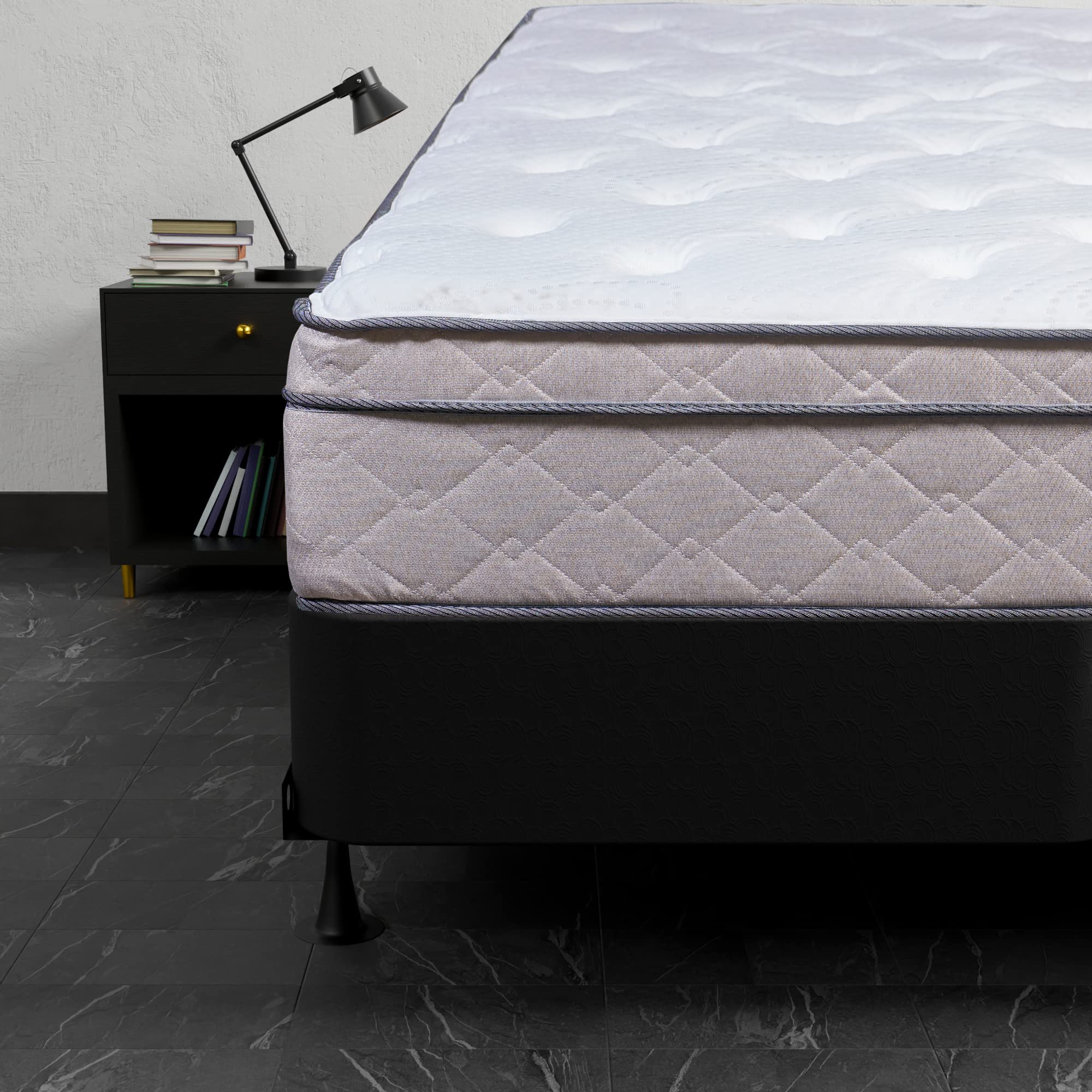 Mayton Twin 12 Inch Ultra Plush Hybrid Mattress - Cooling EuroTop & Pressure Relieving Pocket Coil with 4