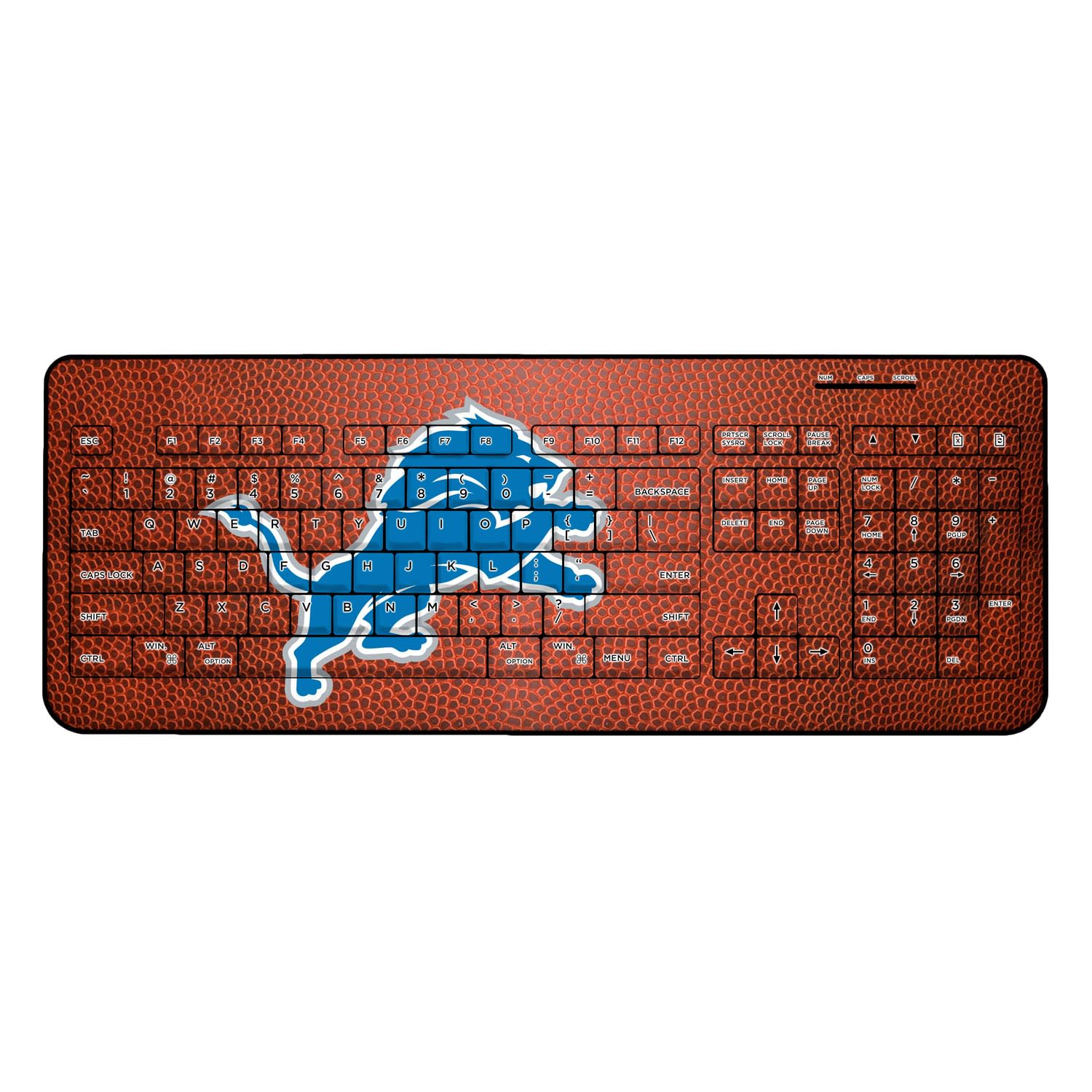 Detroit Lions NFL Wireless Keyboard - Bluetooth Gaming Keyboard for PC, Mac, Laptop - Perfect for Football Fans, Gamers & Office Use