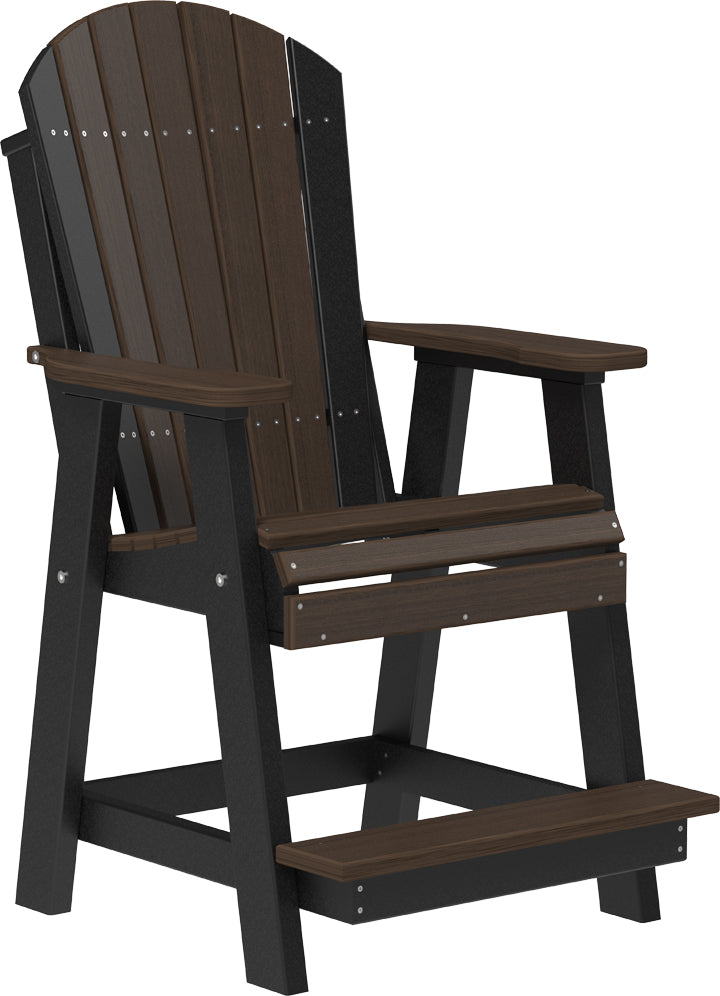 Premium Adirondack Balcony Chair - Durable Outdoor Patio Furniture for Relaxing - Perfect for Gardens, Decks, and Poolside Lounging