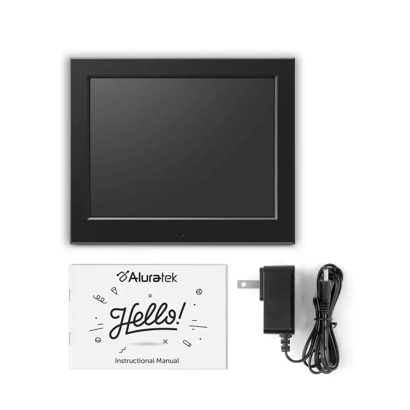 Aluratek 8 Inch Digital Picture Frame - Ultra Slim HD Display with Auto Slideshow & Remote Control - Perfect for Home Decor, Office Display, and Gift Giving
