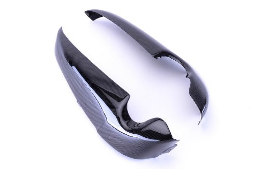 Bestem CBHD-VRSC07-RAD Black Carbon Fiber Radiator Side Covers for Harley Davidson VRSC & V-Rod (2007+) - Motorcycle Customization & Protection Accessories for Enhanced Style & Performance