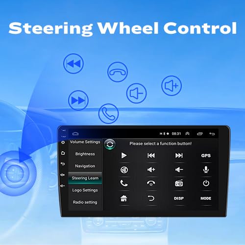 9-Inch CarPlay Android Auto Touchscreen Car Stereo with GPS Navigation, FM Radio, WiFi & Mirror Link - Multimedia Player for BMW X3 2004-2012 | Seamless Connectivity for Hands-Free Calls, Music Streaming & Real-Time Navigation