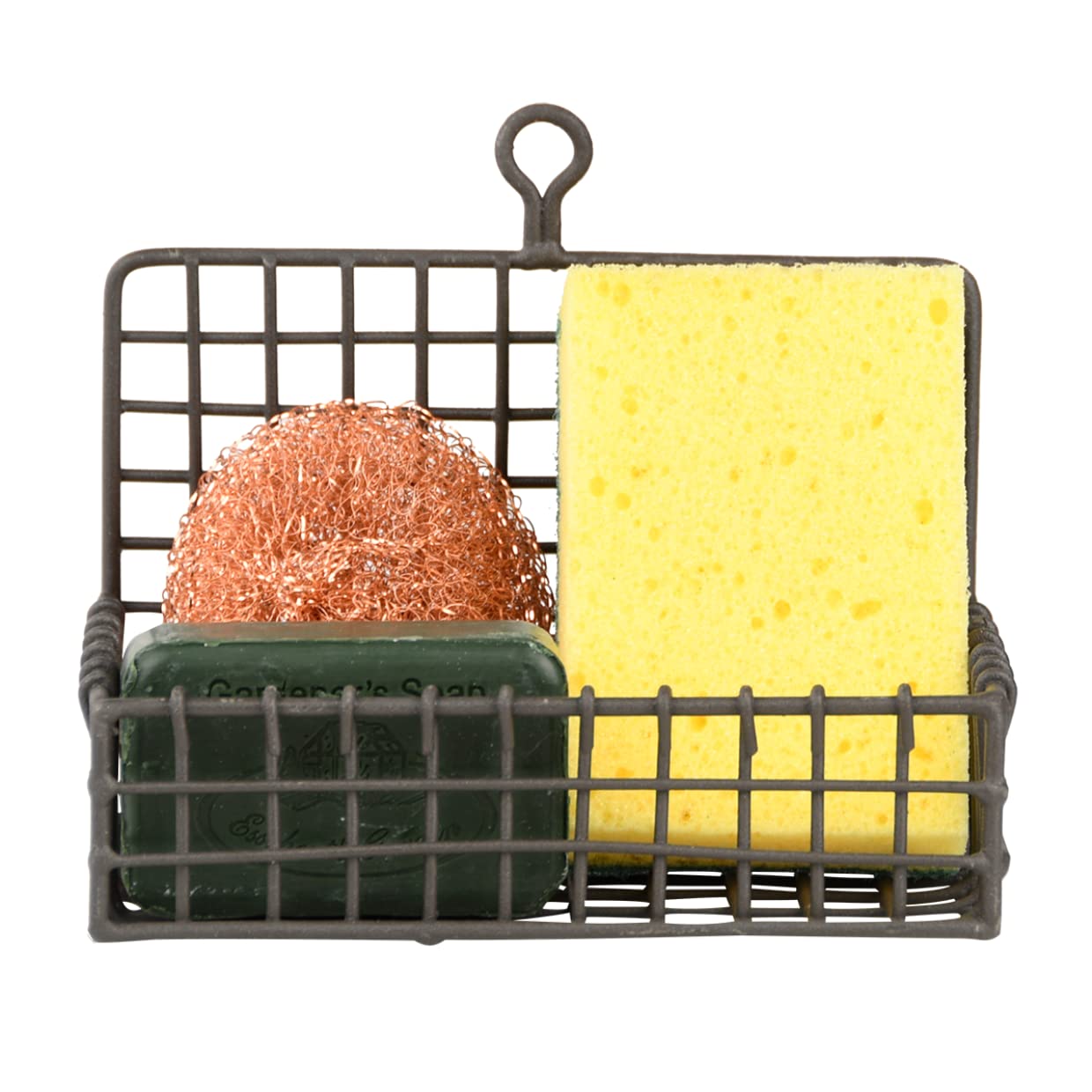 Esschert Design WB51 Rust-Resistant Wire Soap Holder for Bathroom & Kitchen - Durable Stainless Steel Soap Dish for Shower, Sink, and Countertop Organization