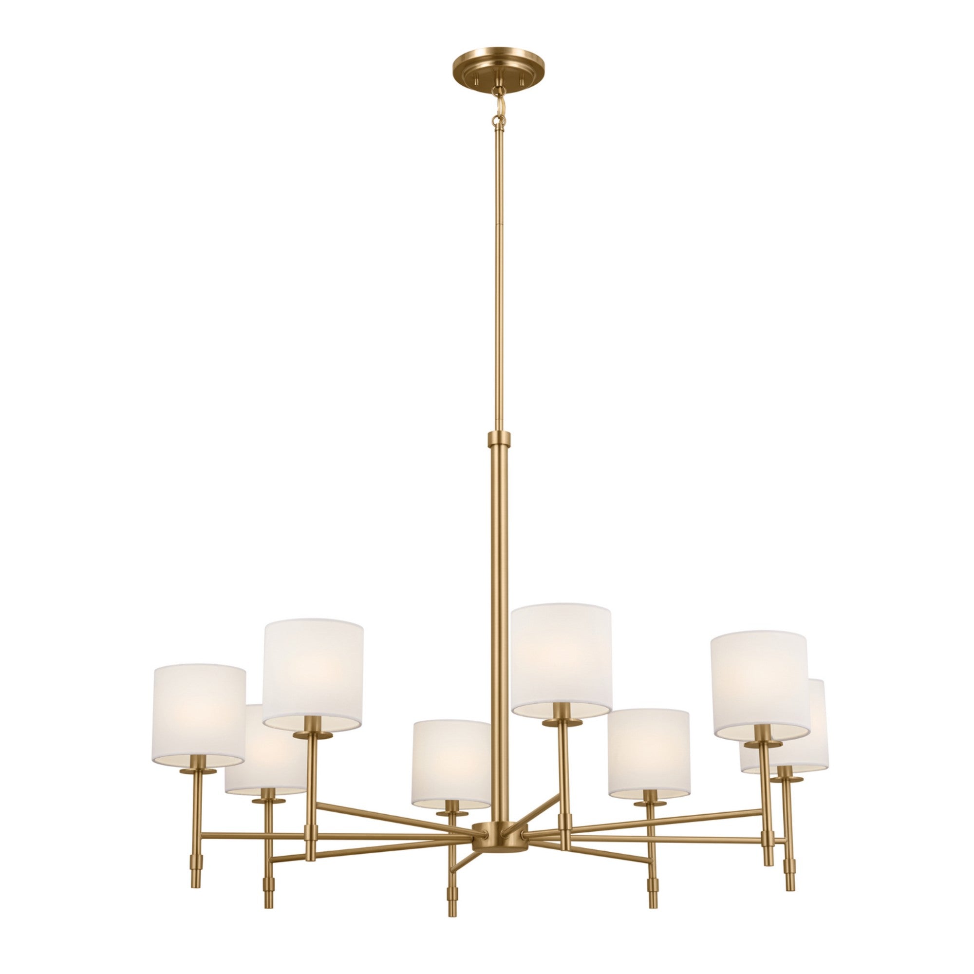 Elegant 1 Tier Crystal Chandelier - Modern Ceiling Light Fixture for Dining Room, Bedroom & Living Room Decor | Perfect for Home Lighting Upgrade