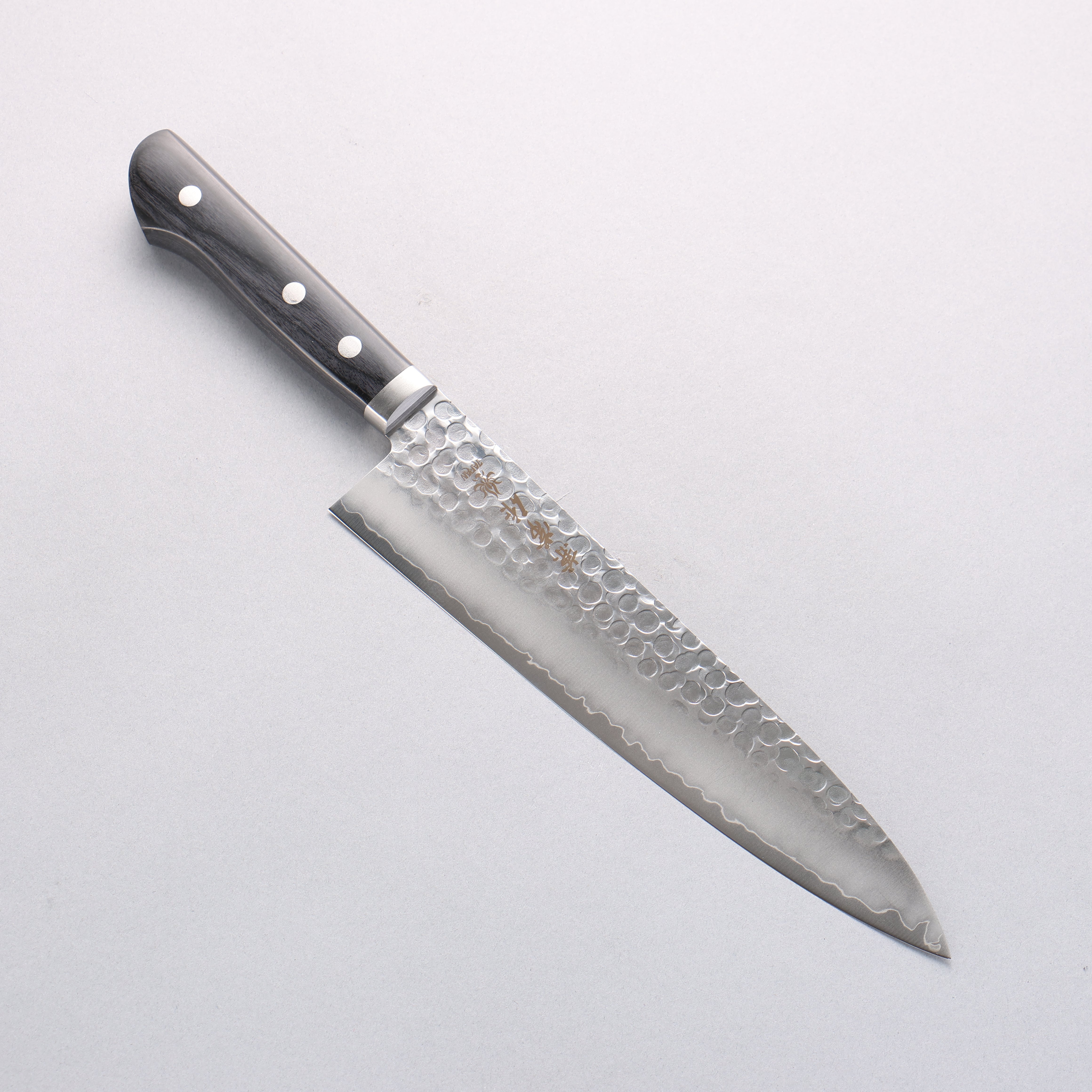Kanetsune VG1 Hammered Gyuto 210mm Japanese Chef Knife - Black Pakkawood Handle - Professional Kitchen Knife for Slicing, Dicing & Chopping - Perfect for Home Cooks & Chefs