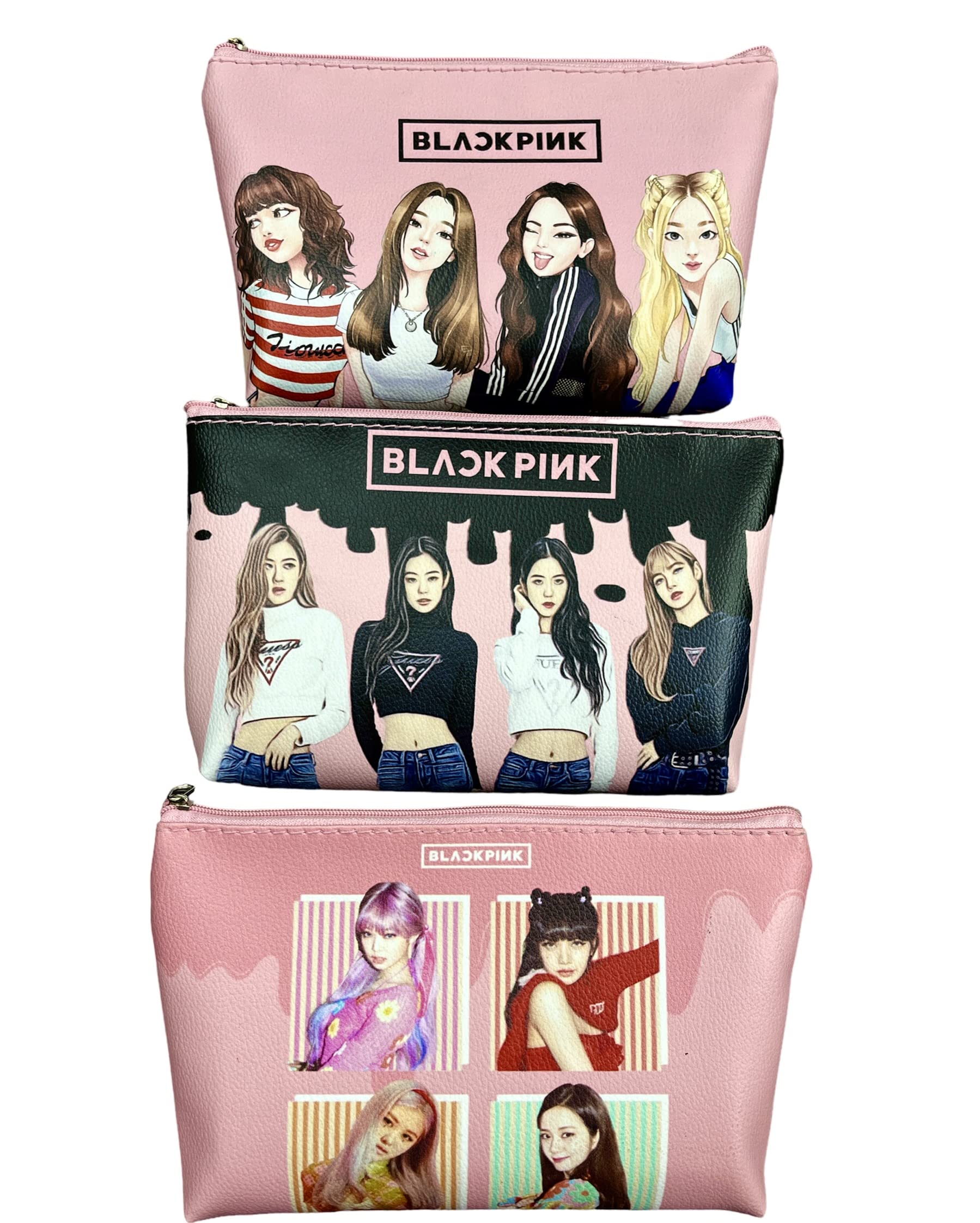 91 Pack Faux Leather Zipper Pouch - Large Size Cosmetic Makeup Bag, Stationery Organizer, Travel Pencil Case for Women & Girls - Perfect Gift for Travel, School & Office Use