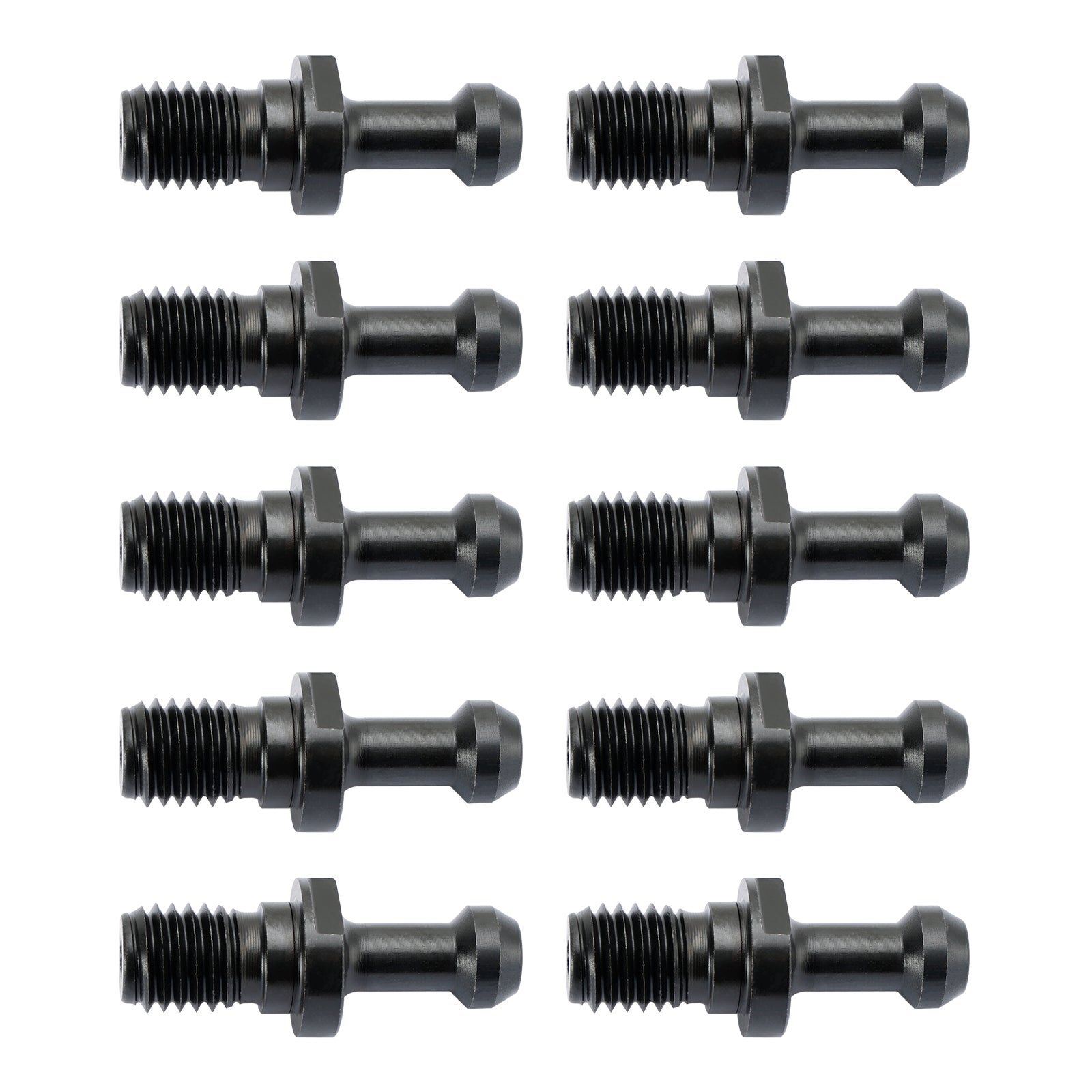 10Pcs CAT40 45° Pull Stud Retention Knob - Compatible with Haas & All CAT40 CNC Tool Holders - High Precision Black CNC Tool Accessories for Milling, Drilling & Lathe Operations