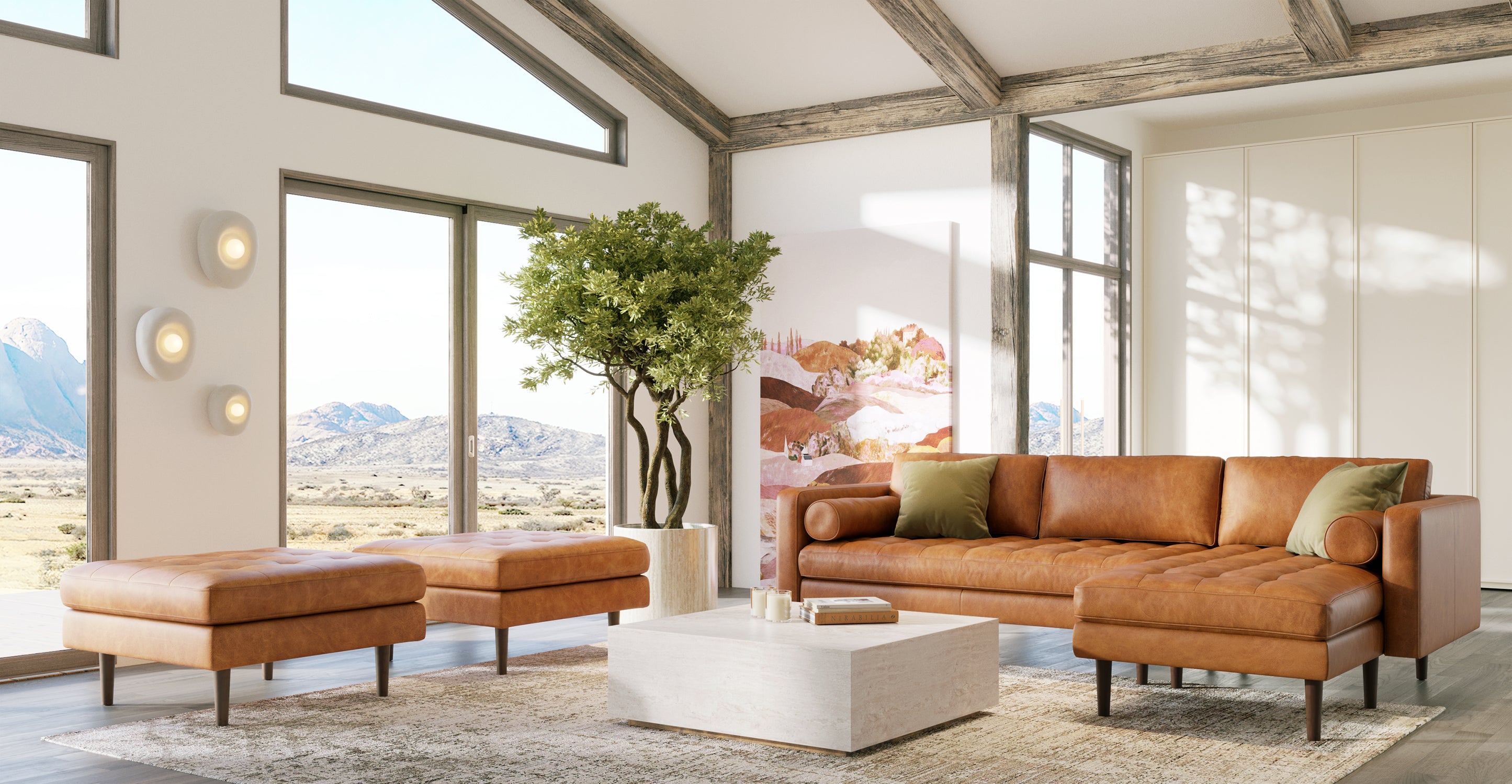 Napa Right Facing Sectional Sofa - Modern L-Shaped Couch for Living Room, Family Room & Home Theater | Comfortable Upholstered Furniture with Premium Fabric