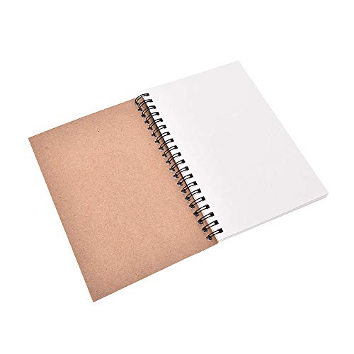 Brown cover with white inside page