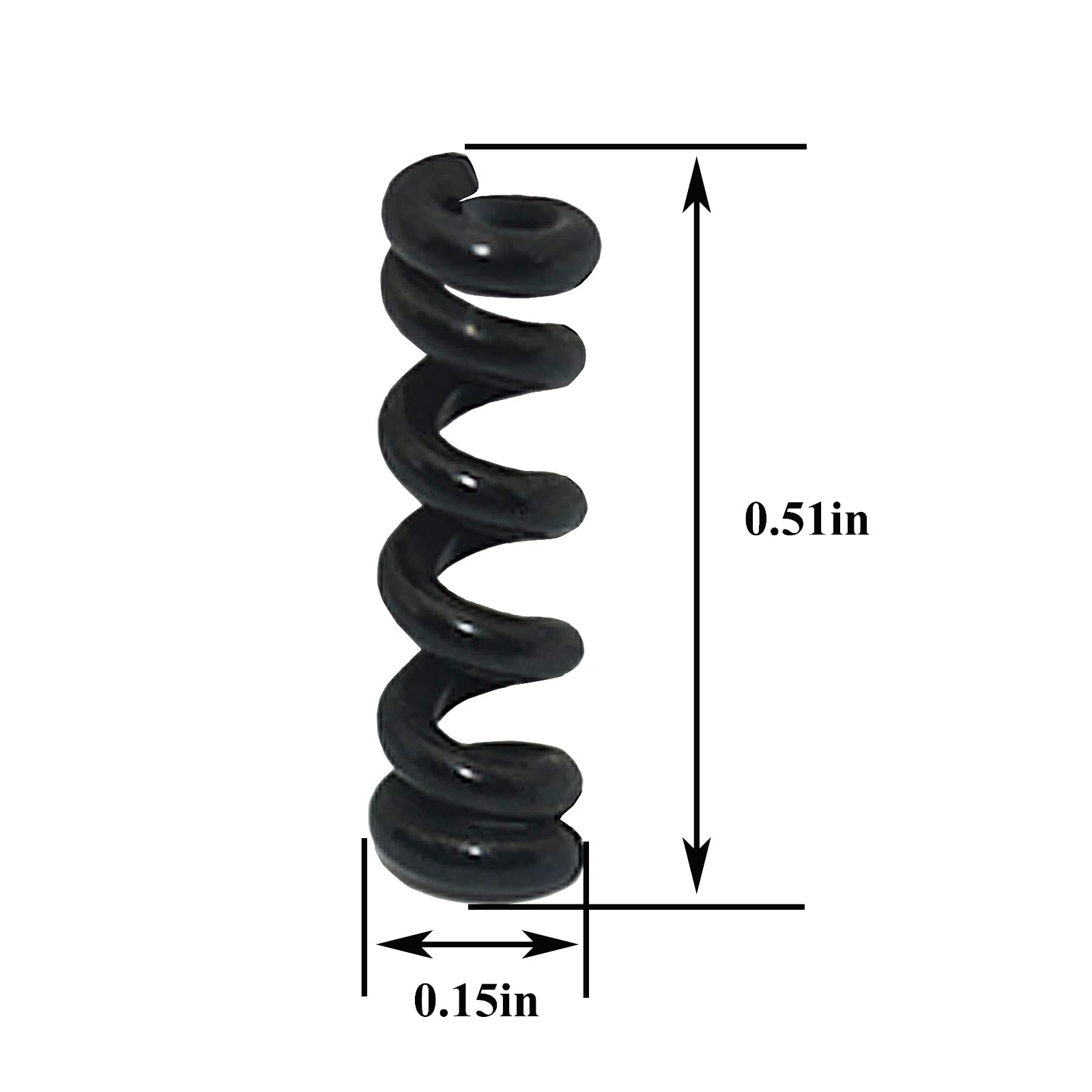 18-Piece Tremolo Arm Tension Springs for Electric Guitar - Fix Tremolo Arm in Position - Black Replacement Parts - Perfect for Guitar Maintenance & Performance Stability