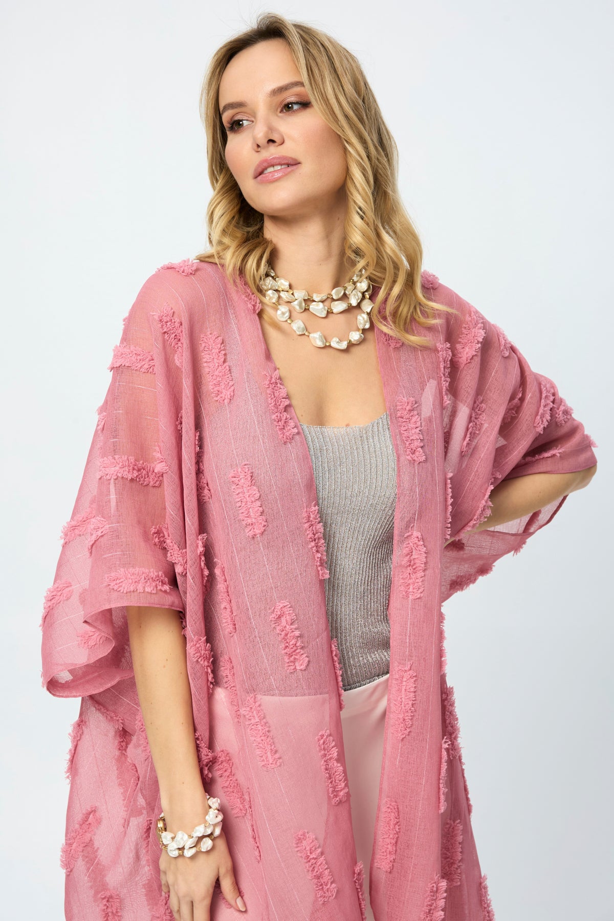 Textured Ruana Wrap - Soft & Stylish Women's Shawl for Fall & Winter - Perfect for Layering, Office Wear, and Cozy Evenings