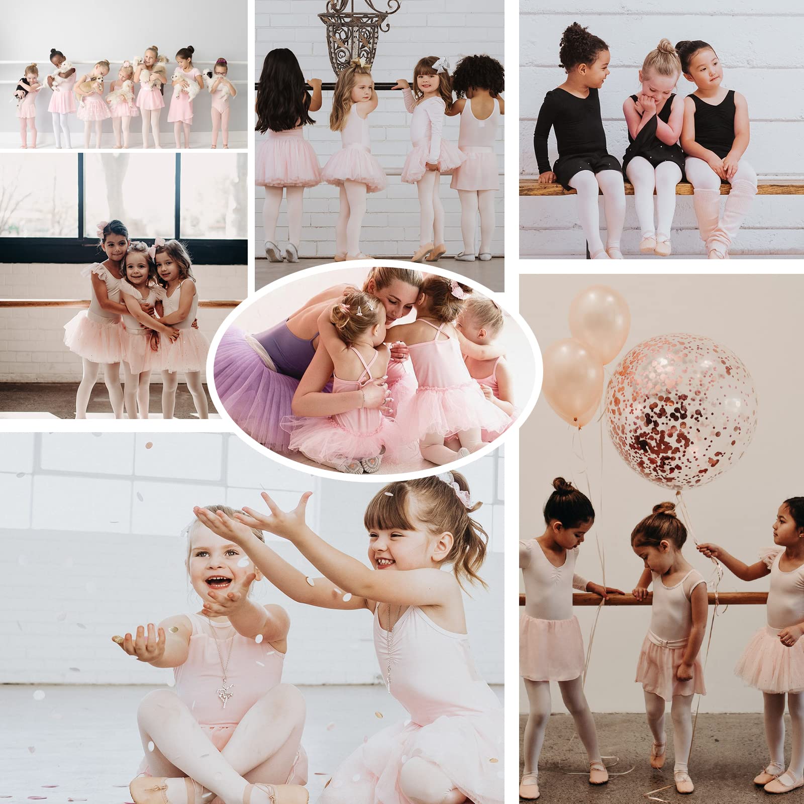 American Trends Ballet Tights for Girls - Nude Kids Dance Stockings | Soft School Uniform Tights for Ballet, Dance Class & Everyday Wear