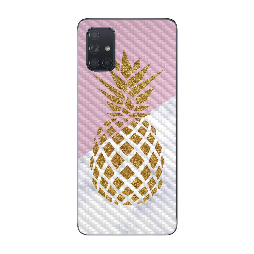 Premium Carbon Fiber Skin for Samsung Galaxy A51 - Stylish Pretty Pineapple Design | Protective & Durable Textured Finish | Easy Application | Made in USA | Perfect for Daily Protection & Personalization