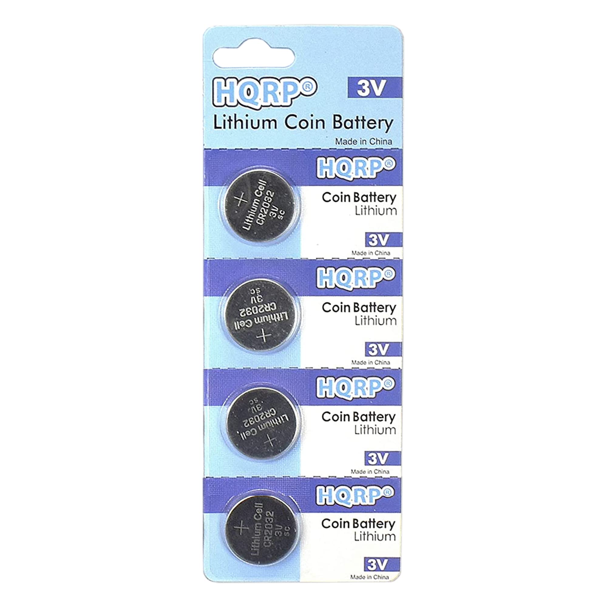 HQRP 4-Pack Lithium Batteries for Care Touch Blood Glucose Meter - Long-Lasting Power Supply for Diabetes Testing at Home & Travel