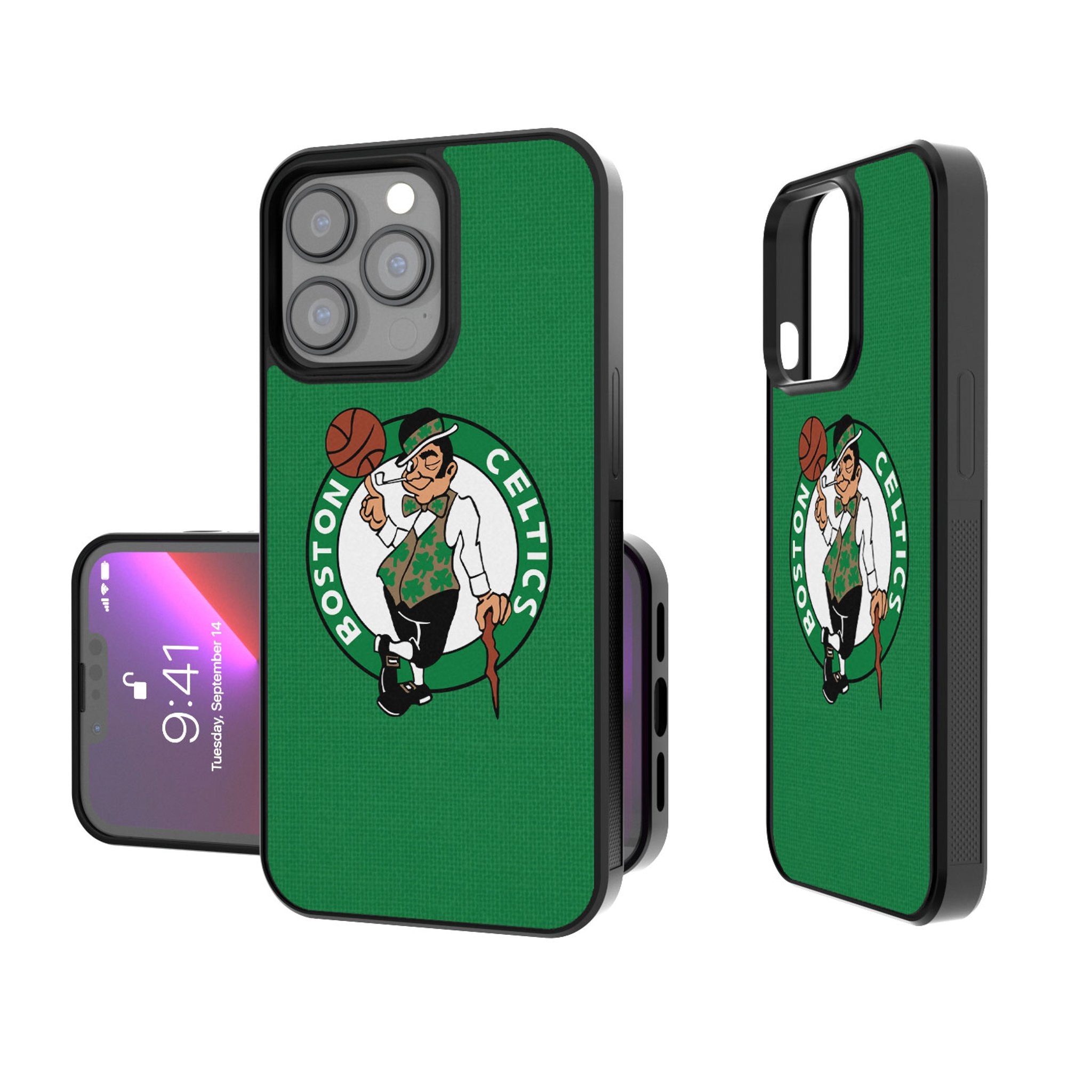 Boston Celtics Solid Bump Phone Case - Shockproof Protective Cover for iPhone & Android - Perfect for Basketball Fans & Game Days