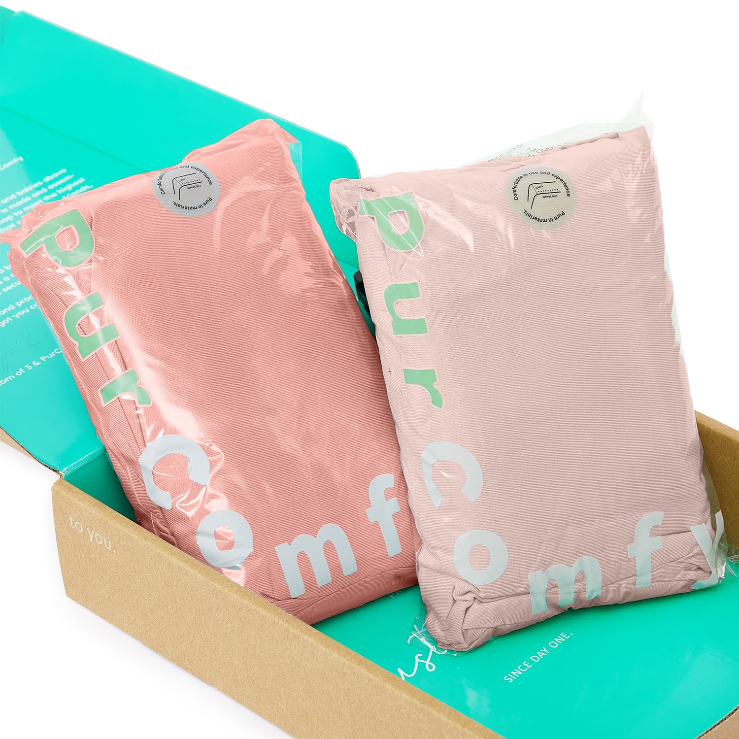 PurComfy Ultra Soft Bamboo Viscose Crib Sheets 2-Pack - Hypoallergenic Breathable Fitted Crib Mattress Cover for Boys & Girls - 9