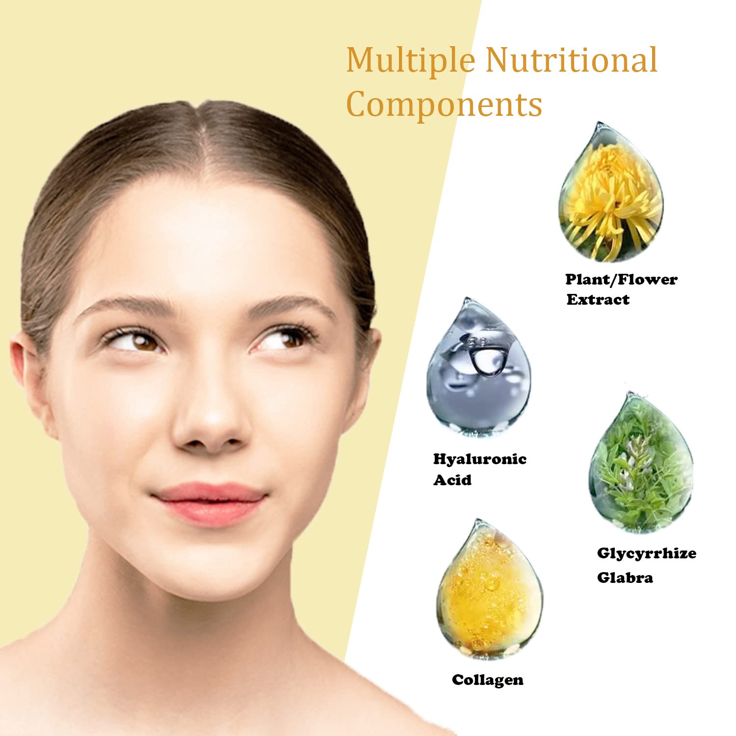 24K Gold Gel Collagen Crystal Facial Masks (6 Pack) - Anti-Aging, Wrinkle Reduction & Deep Hydration for Glowing Skin | Perfect for Spa Nights, Self-Care Routines & Bridal Skincare Prep