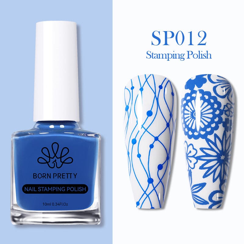 BORN PRETTY 10ml Nail Stamping Polish - Long Lasting, High Pigment Nail Art Polish for Professional Salon & DIY Home Manicure - Perfect for Nail Art Designs, Special Occasions & Gift Giving