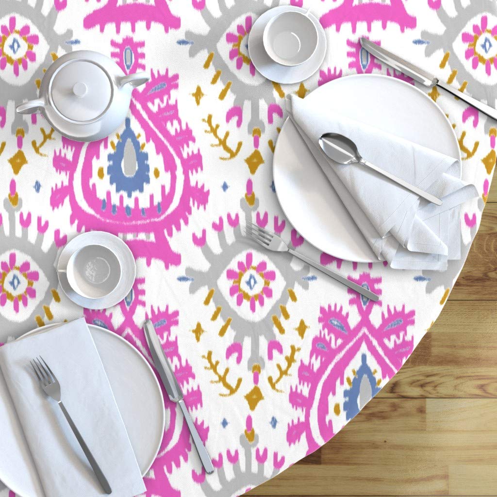 Custom Printed Cotton Sateen Tablecloth 90