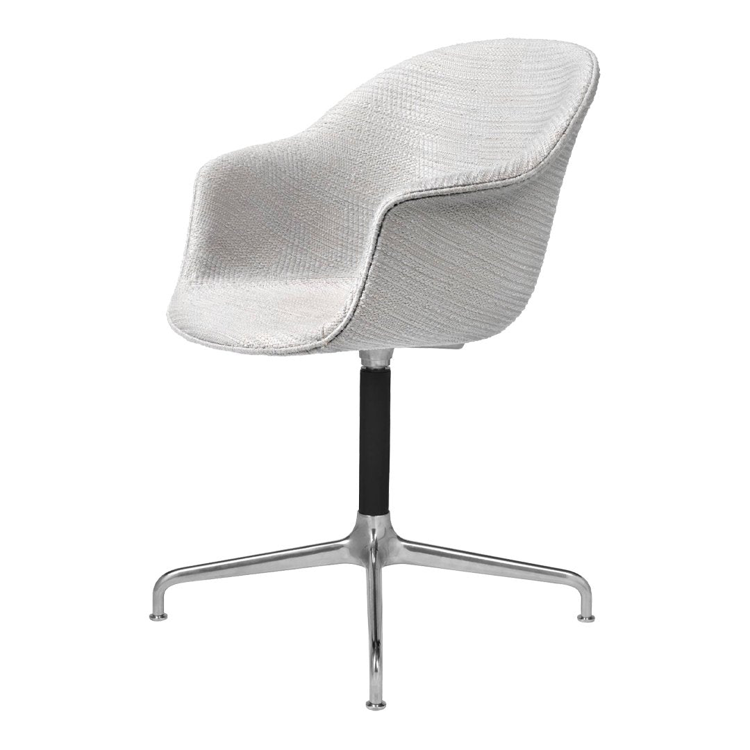 Bat Meeting Chair with 4-Star Base - Fully Upholstered Office Chair for Conference Rooms & Home Offices | Ergonomic Support for Long Work Sessions